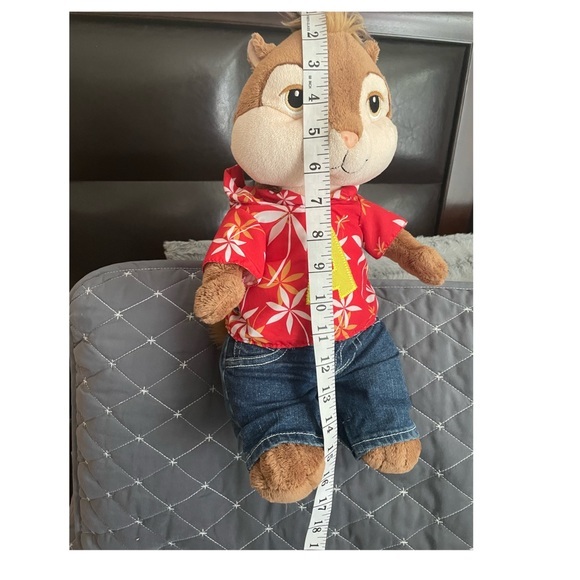 Build A Bear Alvin And‎ The Chipmunks Chipwrecked plush Alvin 12" Hawaiin toy - Picture 3 of 4